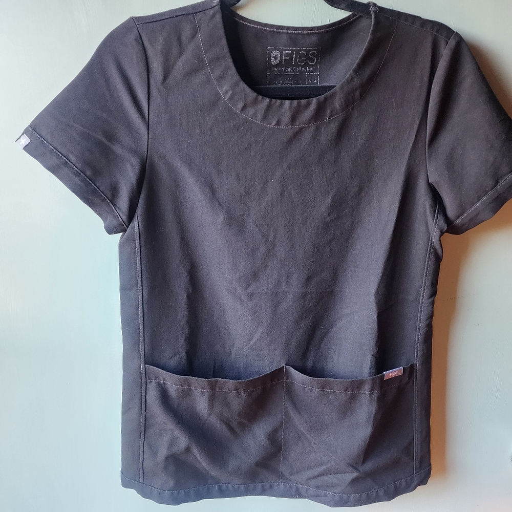 Figs Black xxs Rama Top